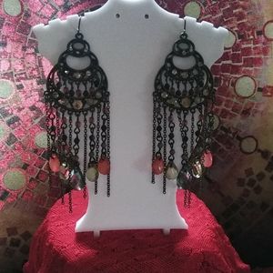 Vintage brass earrings